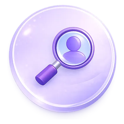Recruitment AI employee icon