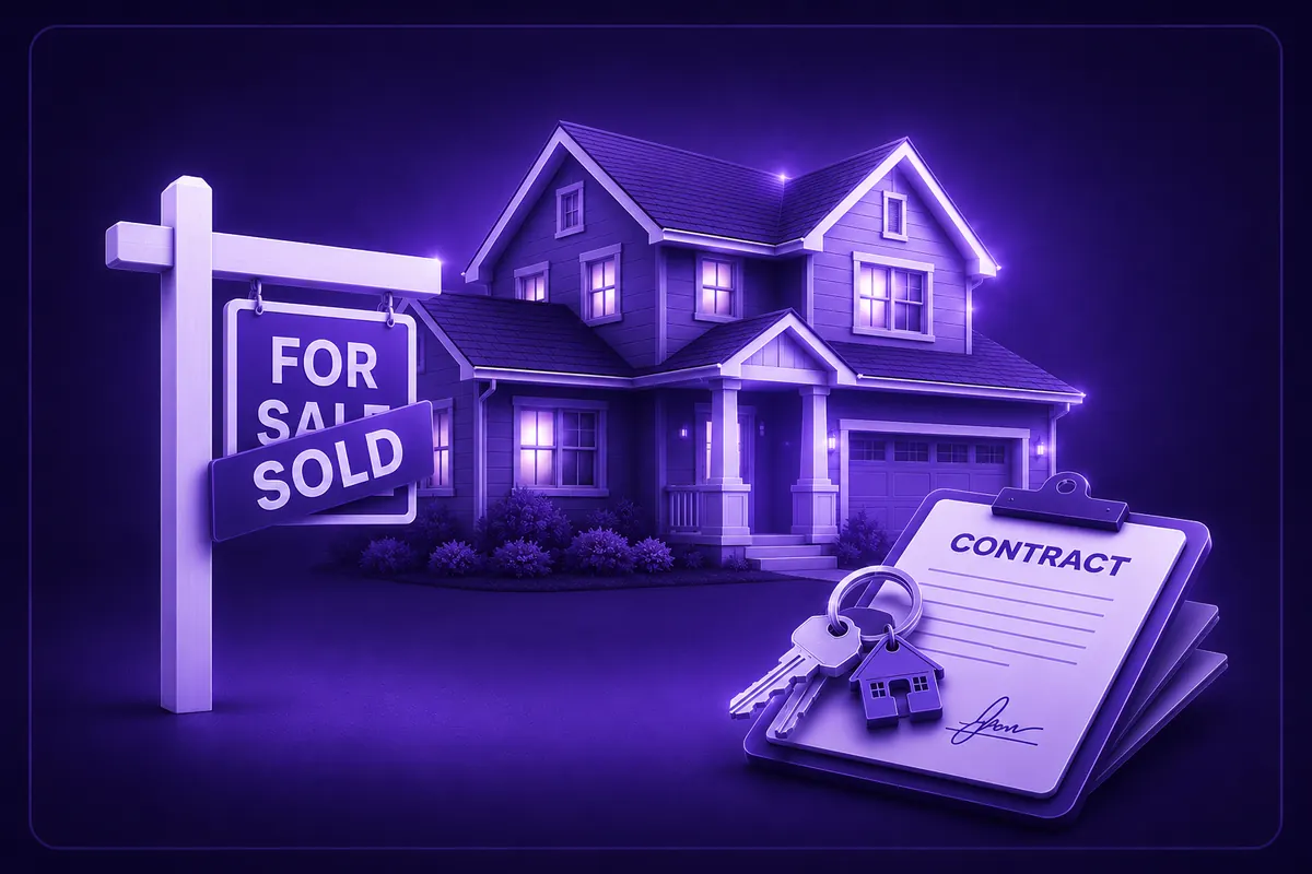 Property and estate agents AI employee automation graphic