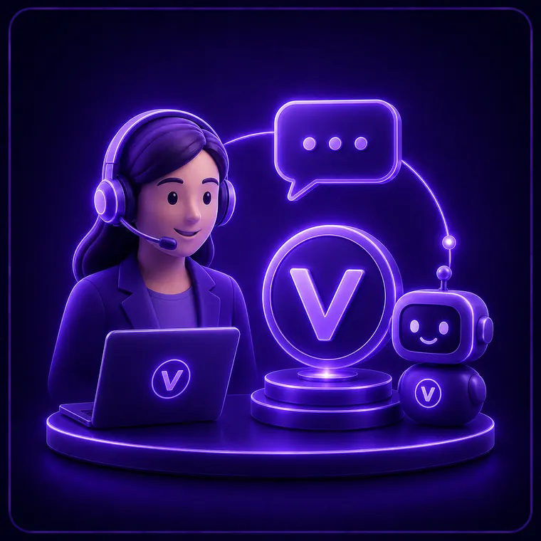 Human support for Voicecenta AI employee setup, service and business assistance Human support for Voicecenta AI employees graphic
