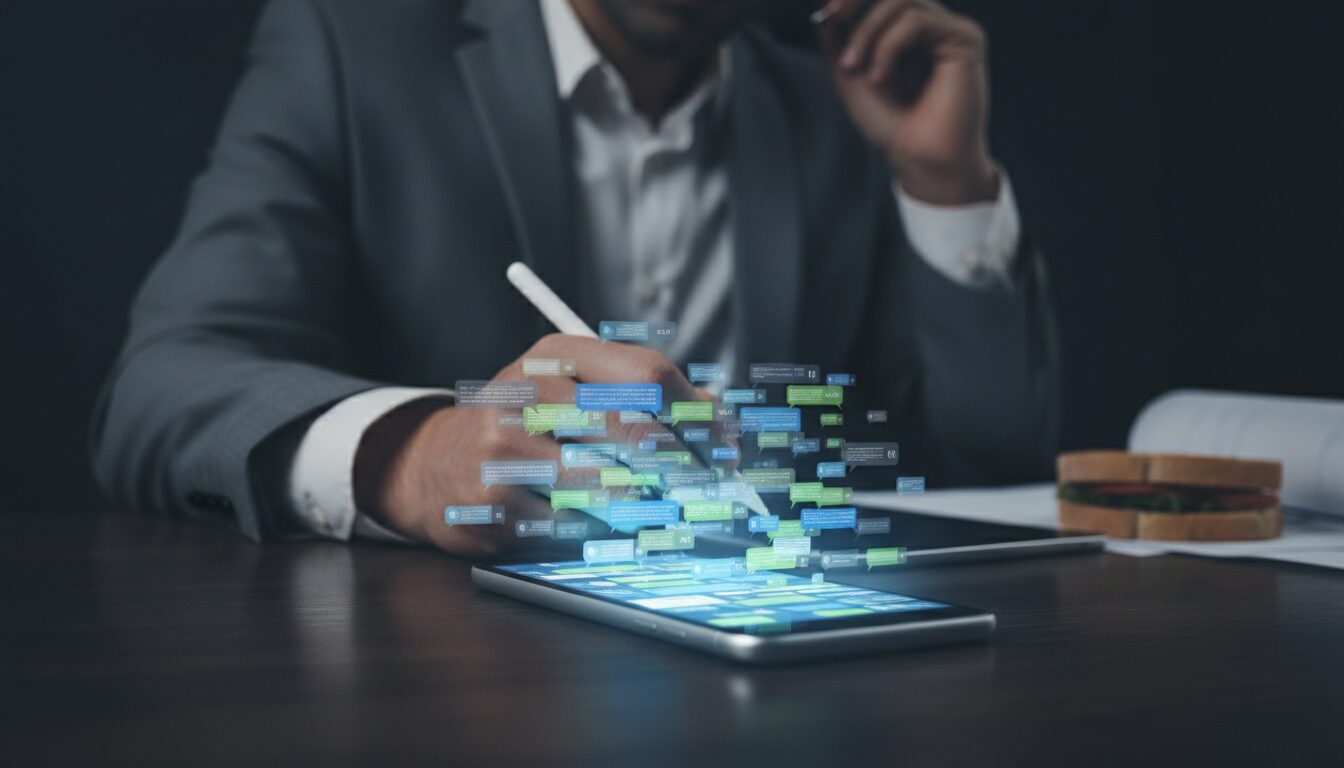 Overwhelmed WhatsApp customer messages