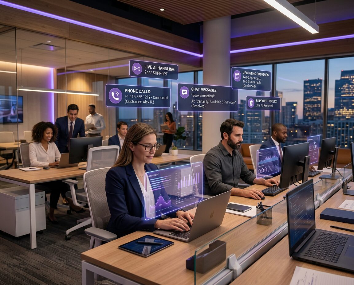 Growing UK business using Voicecenta AI automation to handle increasing customer enquiries efficiently