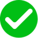 Green tick icon indicating a positive feature of Voicecenta’s AI chatbot platform.