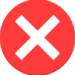 Red cross icon representing a limitation of basic chatbots without AI-powered live support.